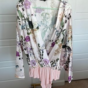 Pretty Little Thing floral bodysuit